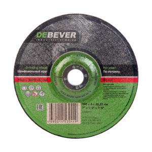 Зачистной диск по металлу DEBEVER, 180 мм