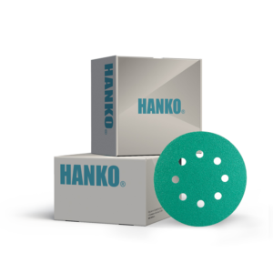 Круги шлифовальные Hanko DC341 GREEN FILM 125 мм, 8 отв.