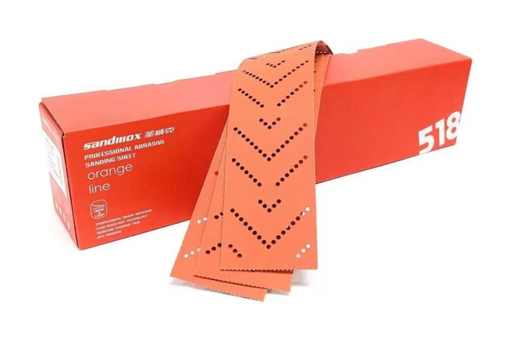 Шлифовальные полоски на пленочной основе Sandwox 518 Orange Ceramic 70 x 400 мм
