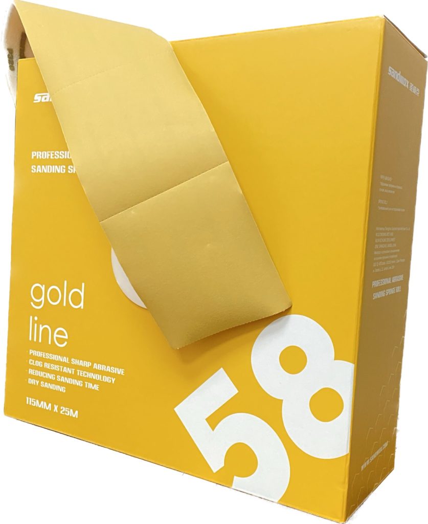 Шлифовальный материал на бумажной основе с поролоном Sandwox 58 Gold ALO (115 х 125 мм)