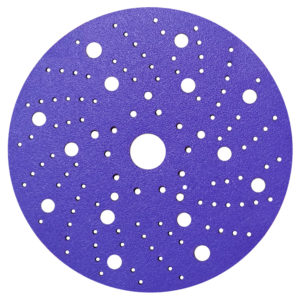 Шлифовальный диск на пленочной основе Sandwox 328 PLUS Purple Zirconia Multi holes d150